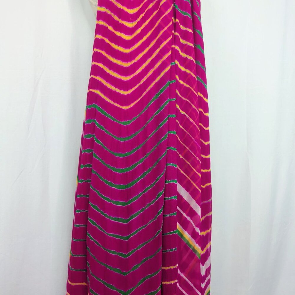 Ralph Lauren Shibori Pink Dress 10 Medium Pink Handkerchief NWT - Picture 4 of 12